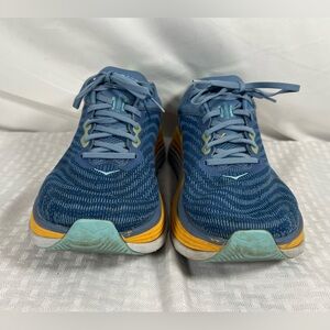 HOKA Gaviota 5 Blue Yellow Stability Running Shoes Men’s 10D